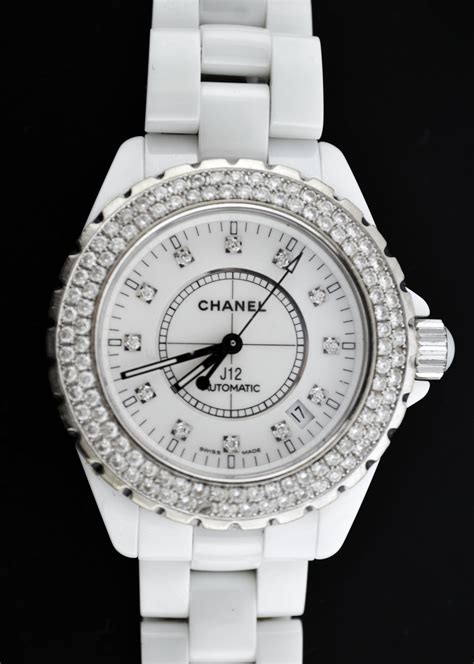 white ceramic j12 chanel watch|Chanel j12 automatic watch price.